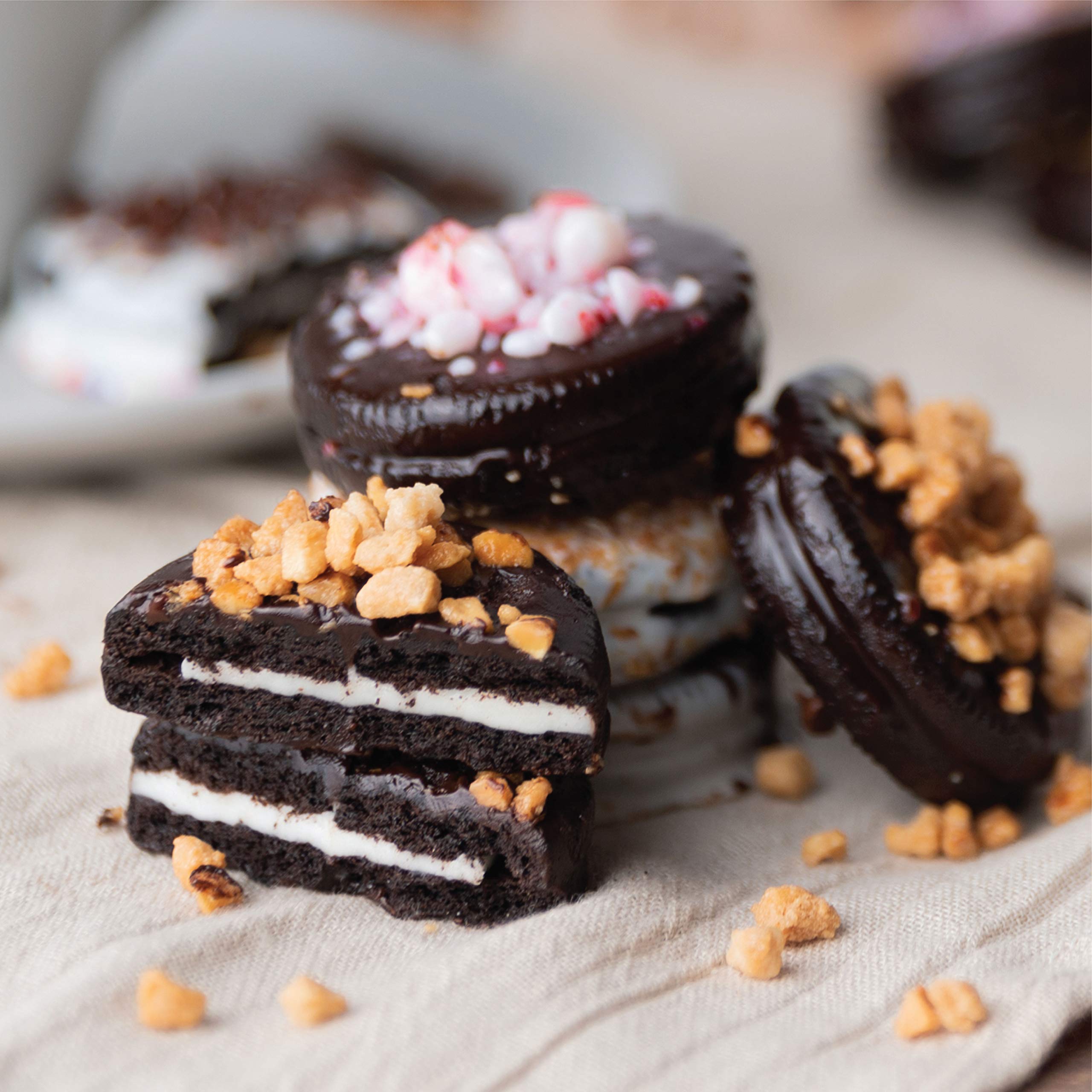 Chocolate Covered Cookie Gift Basket Set