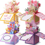 3D Pop-Up Greeting Card with Envelope & Note Card