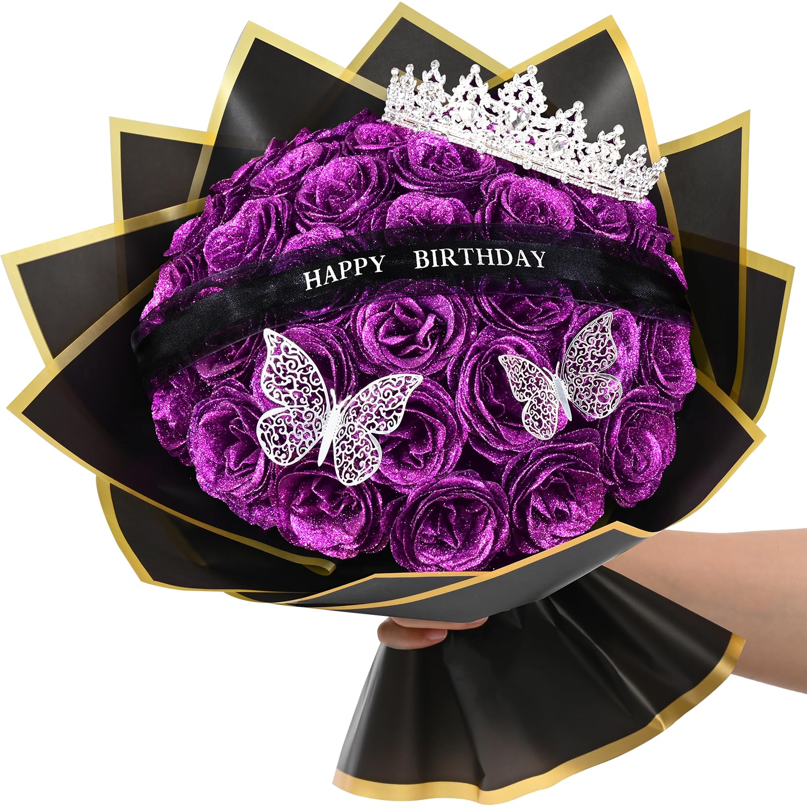 Waipfaru Glitter Roses Bouquet