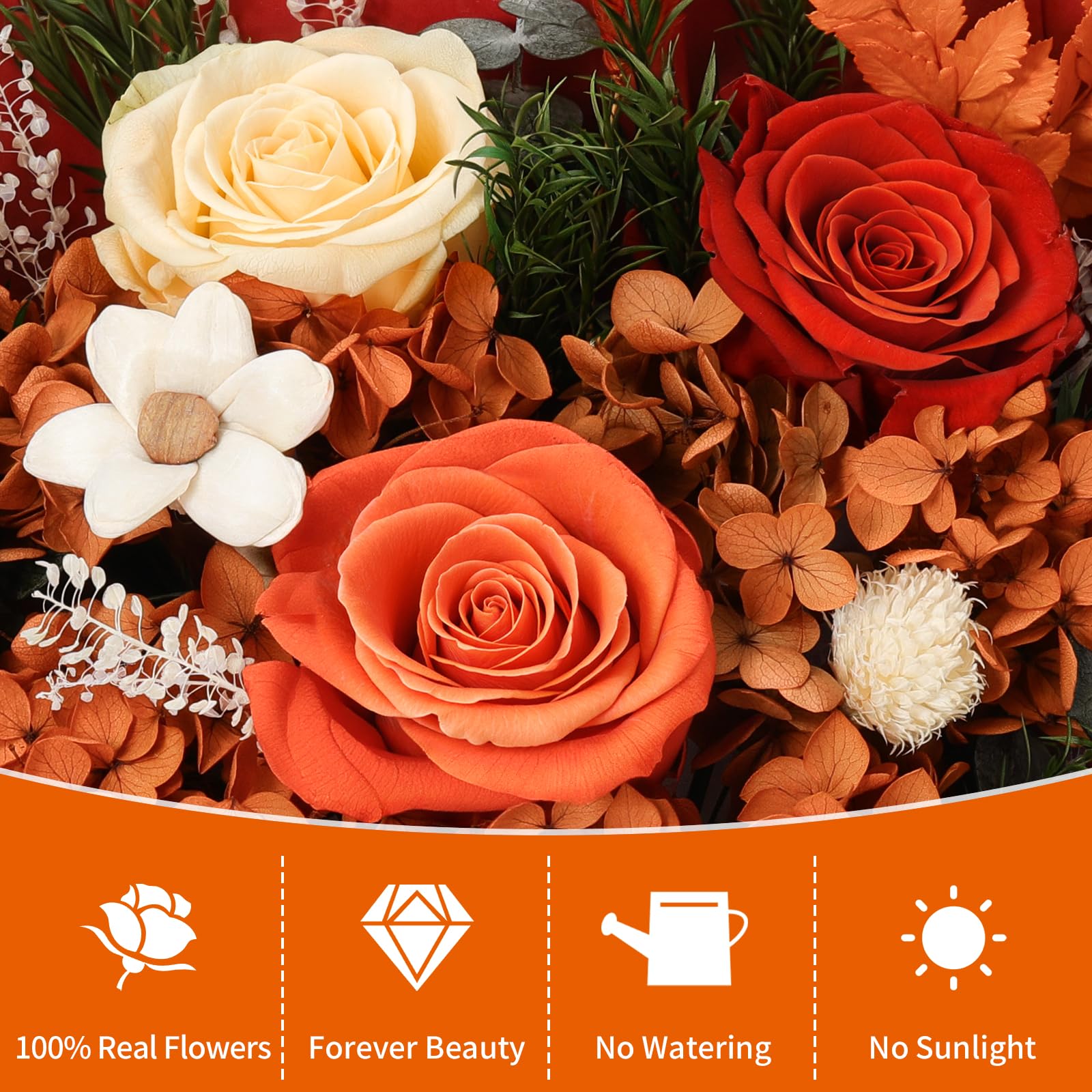 Preserved Flower Bouquet Gift Box for Mom & Her