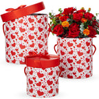 3-Piece Round Nesting Gift Box Set for Flower Arrangements