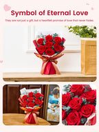 7-Piece Preserved Rose Bouquet Gift Set