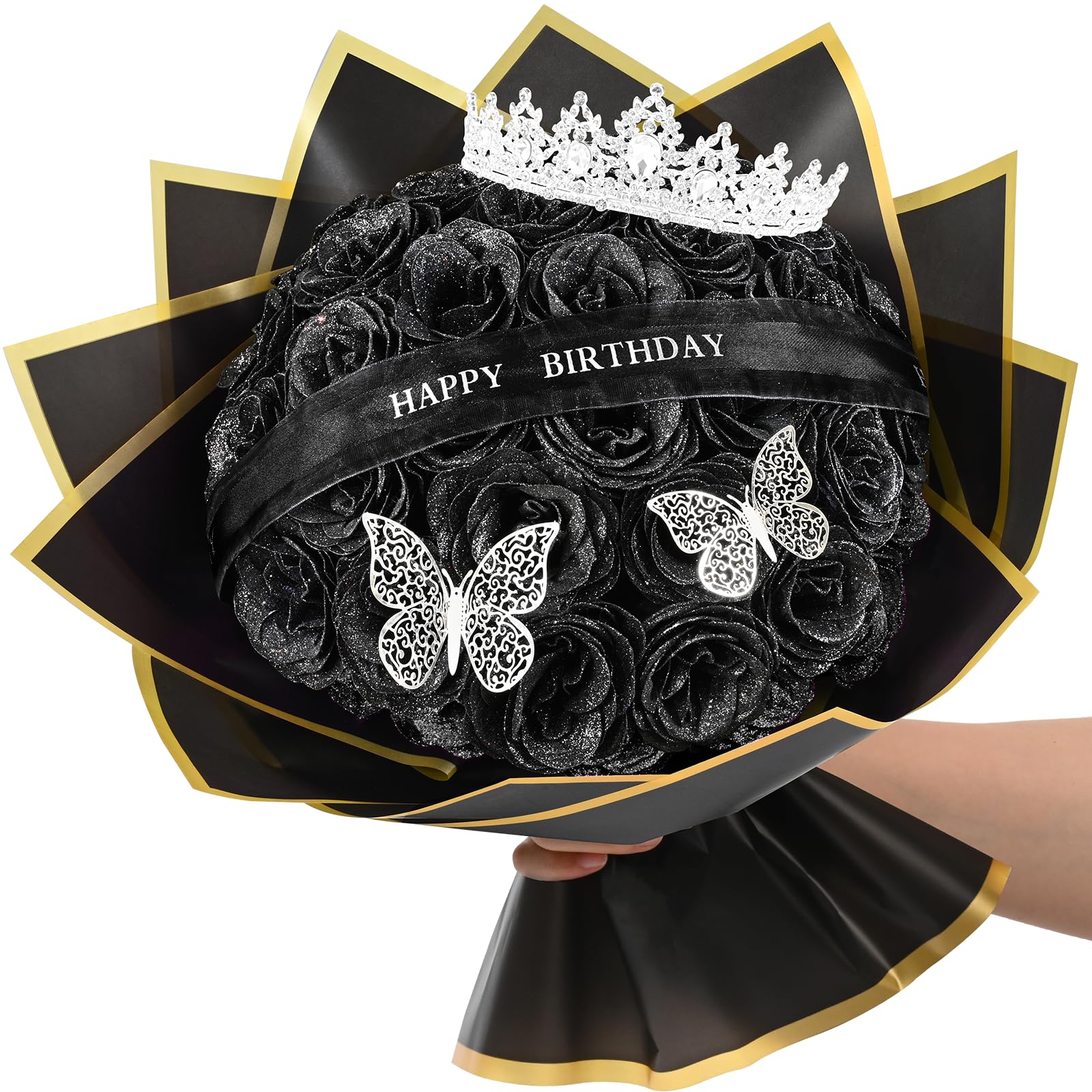 Waipfaru Glitter Roses Bouquet