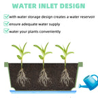 17-Inch Rectangular Window Box Planter with Saucer