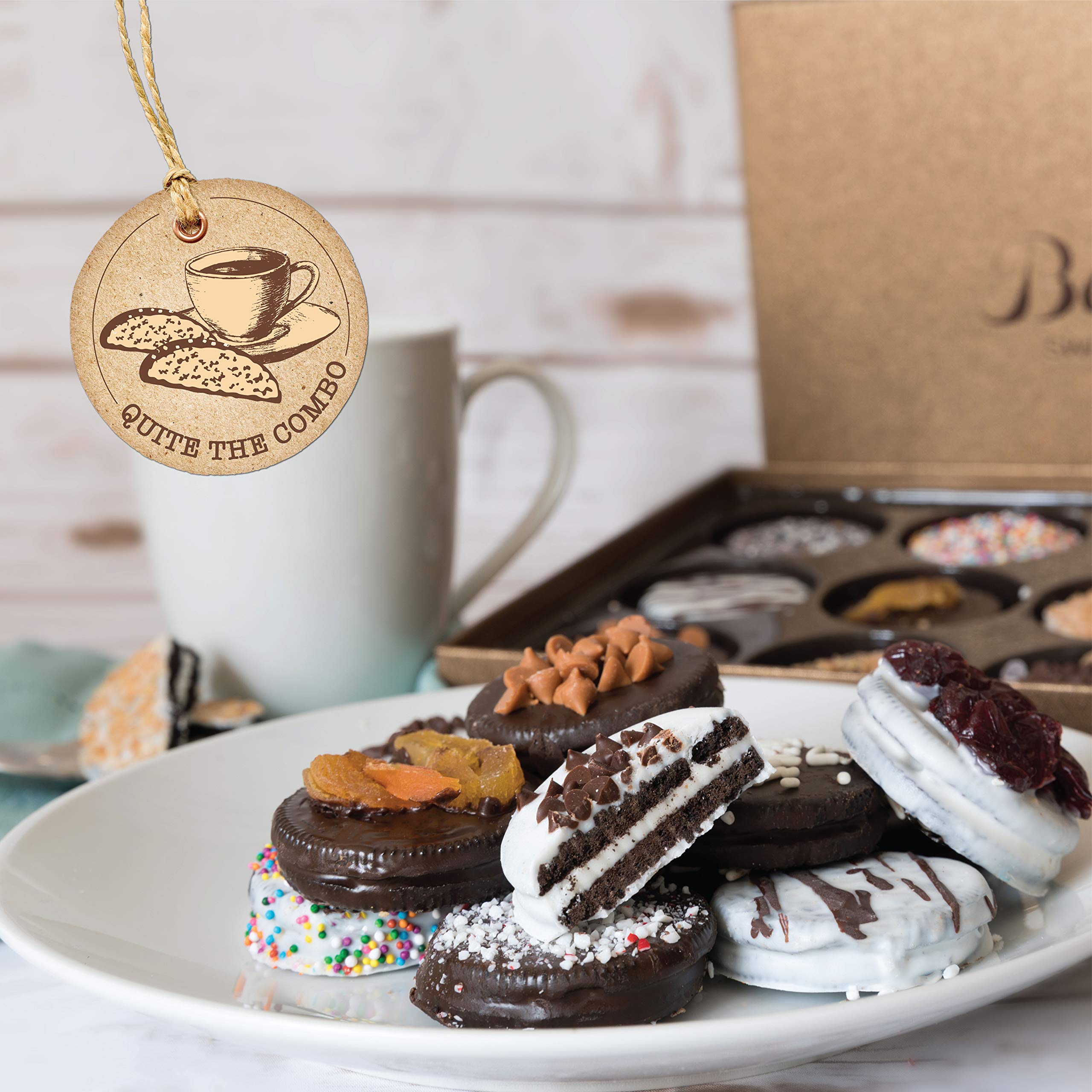 Chocolate Covered Cookie Gift Basket Set