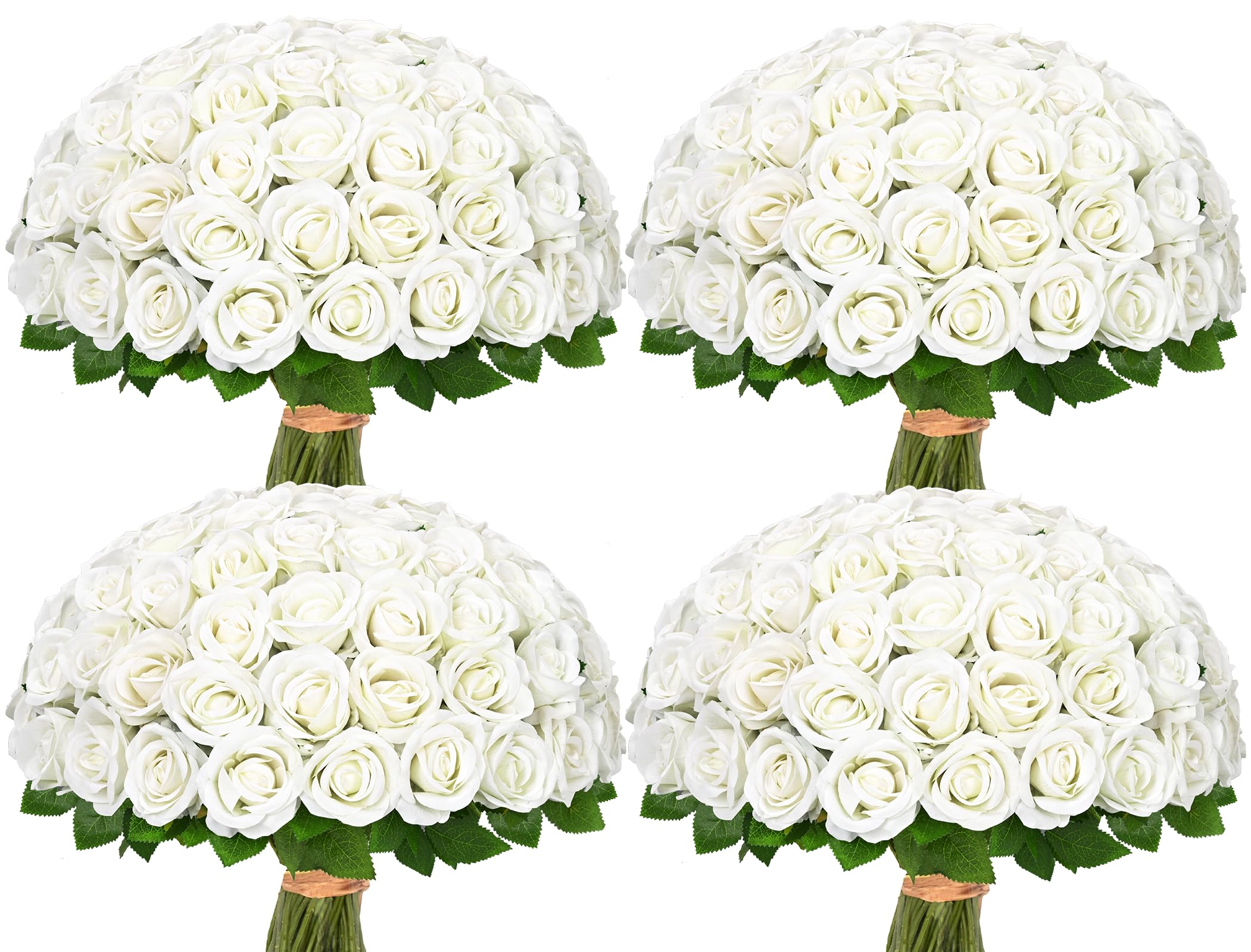 Waipfaru Fake White Flowers for Wedding