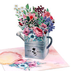 3D Pop-Up Greeting Card with Envelope & Note Card