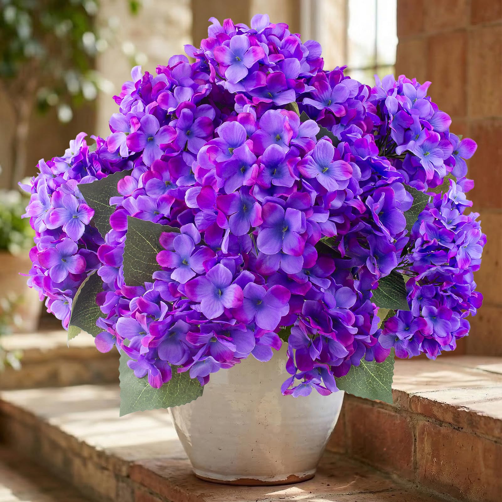 Artificial Hydrangea Bouquet with Long Stems