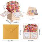 3D Pop-Up Greeting Card with Envelope & Note Card