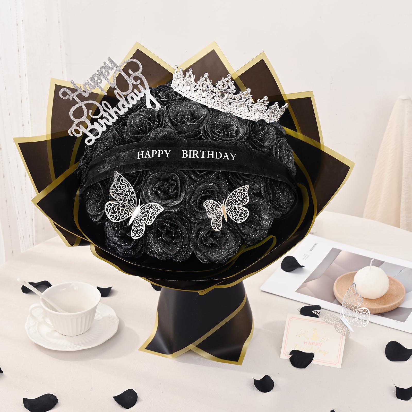 Waipfaru Glitter Roses Bouquet
