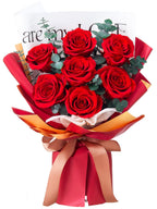 7-Piece Preserved Rose Bouquet Gift Set