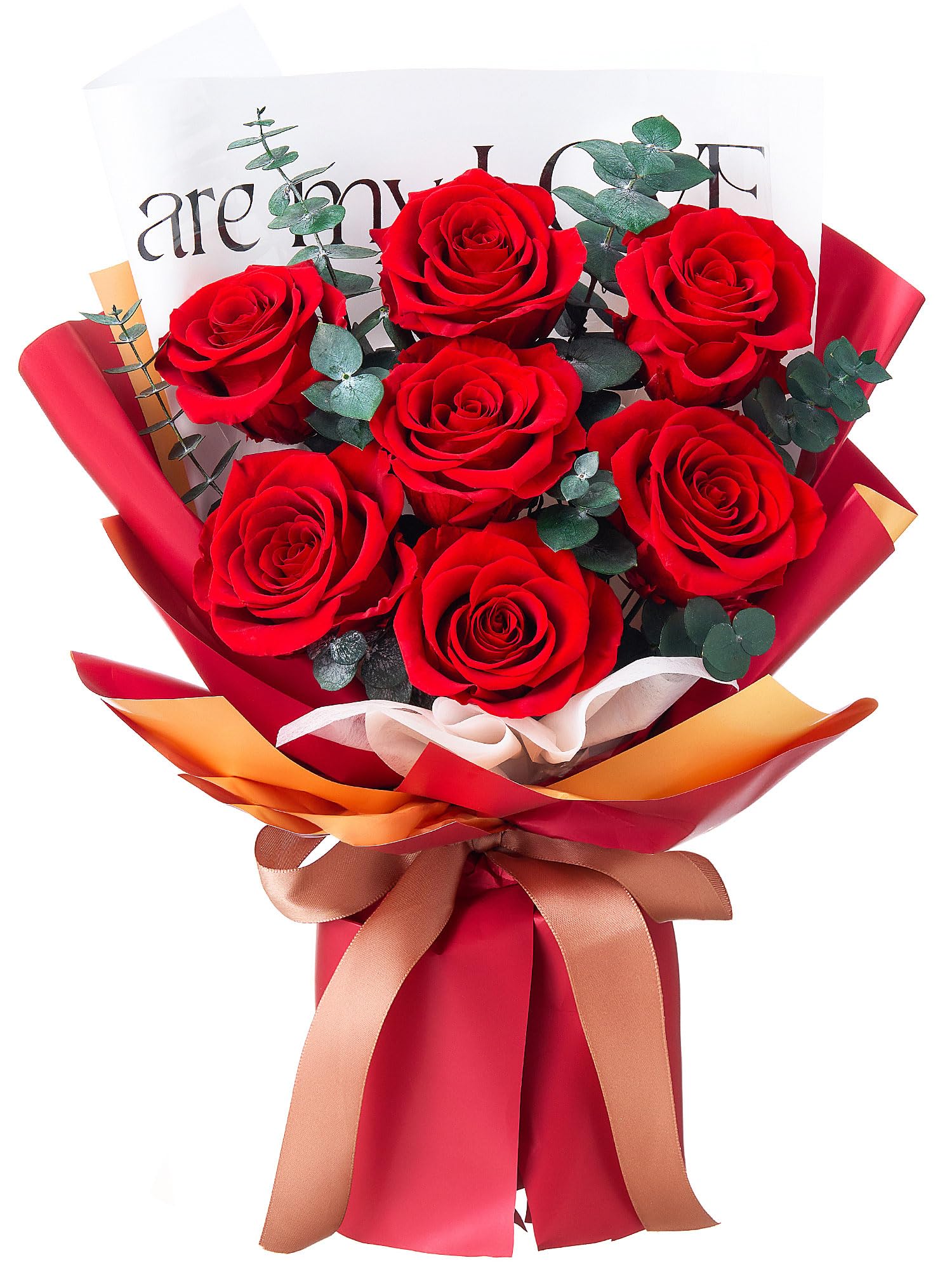 7-Piece Preserved Rose Bouquet Gift Set