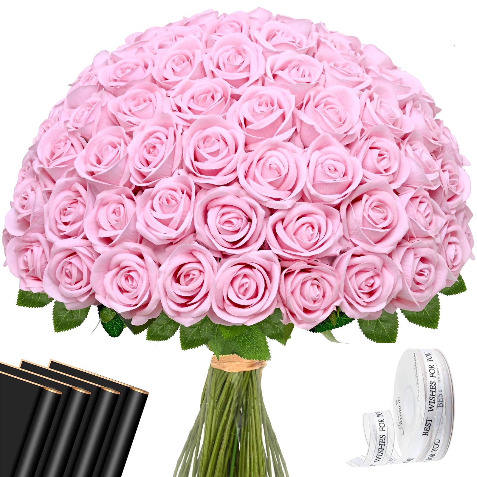 Waipfaru Fake White Flowers for Wedding