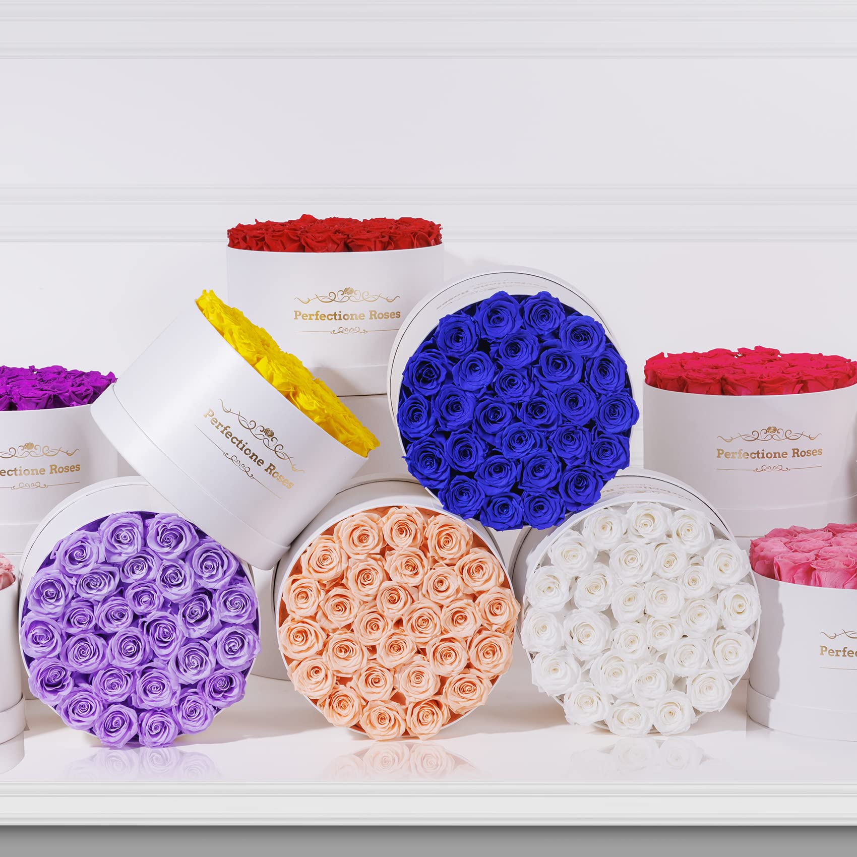 Perfectione Roses 27 Forever Real Roses in a Box