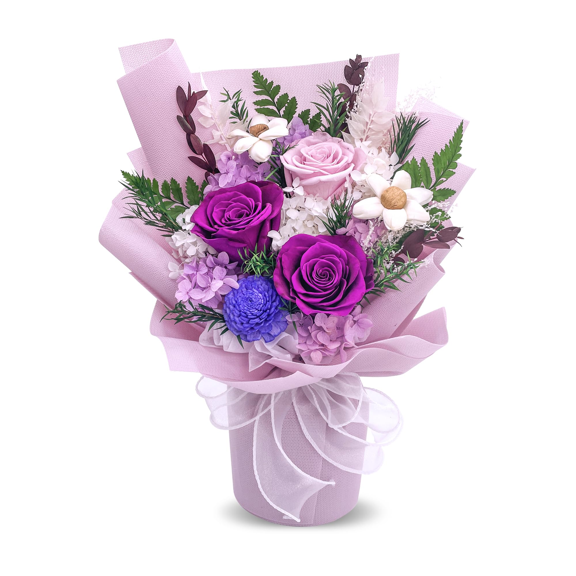 Preserved Rose Bouquet Gift Box for Women & Mom