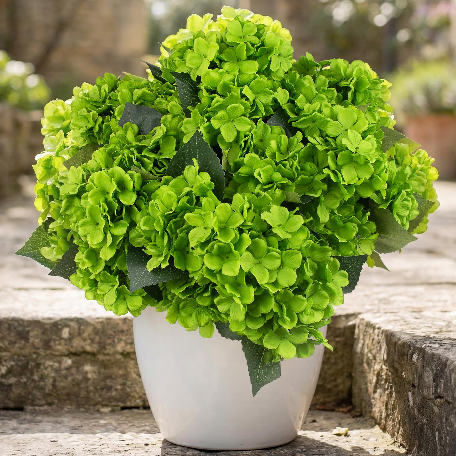 Artificial Hydrangea Bouquet with Long Stems