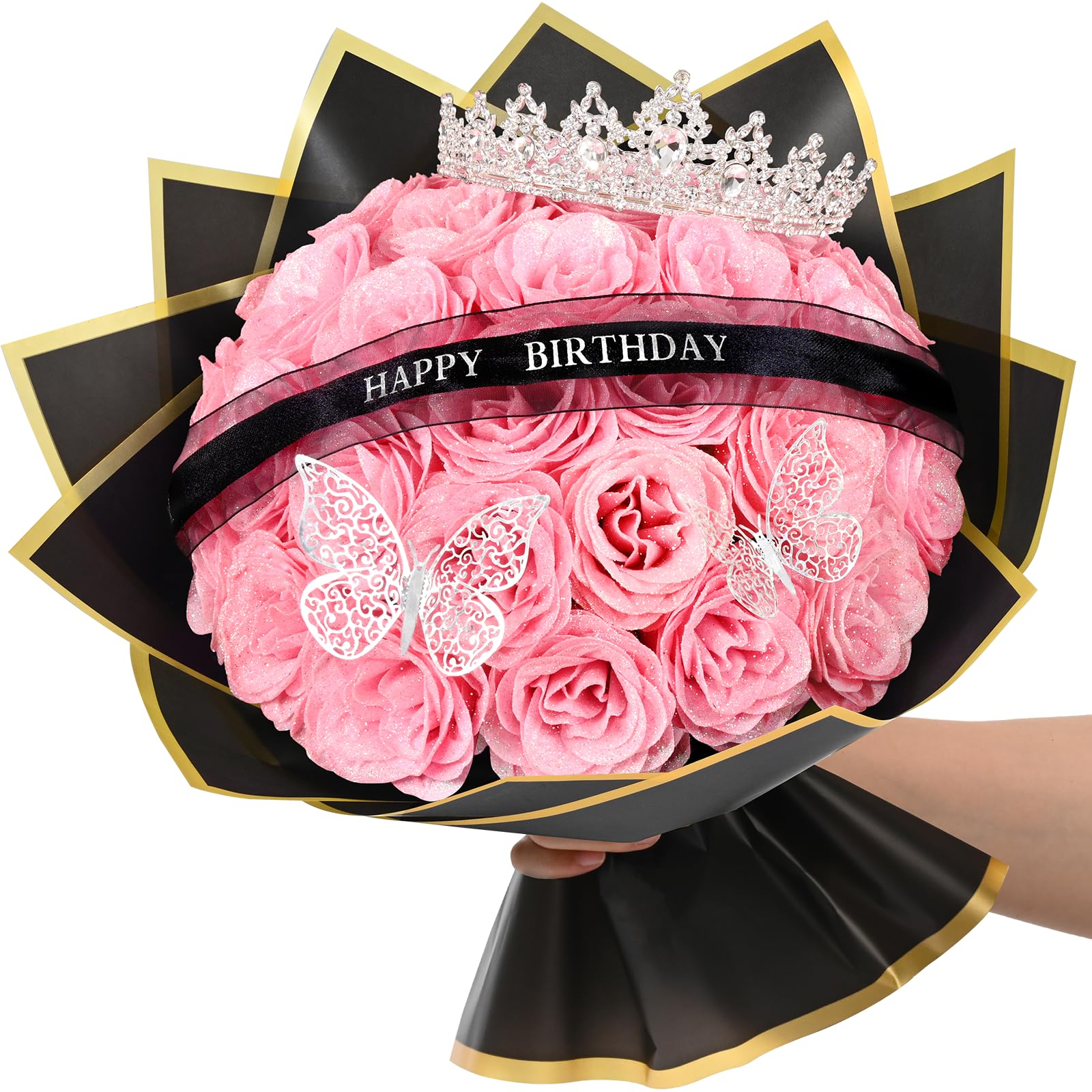 Waipfaru Glitter Roses Bouquet