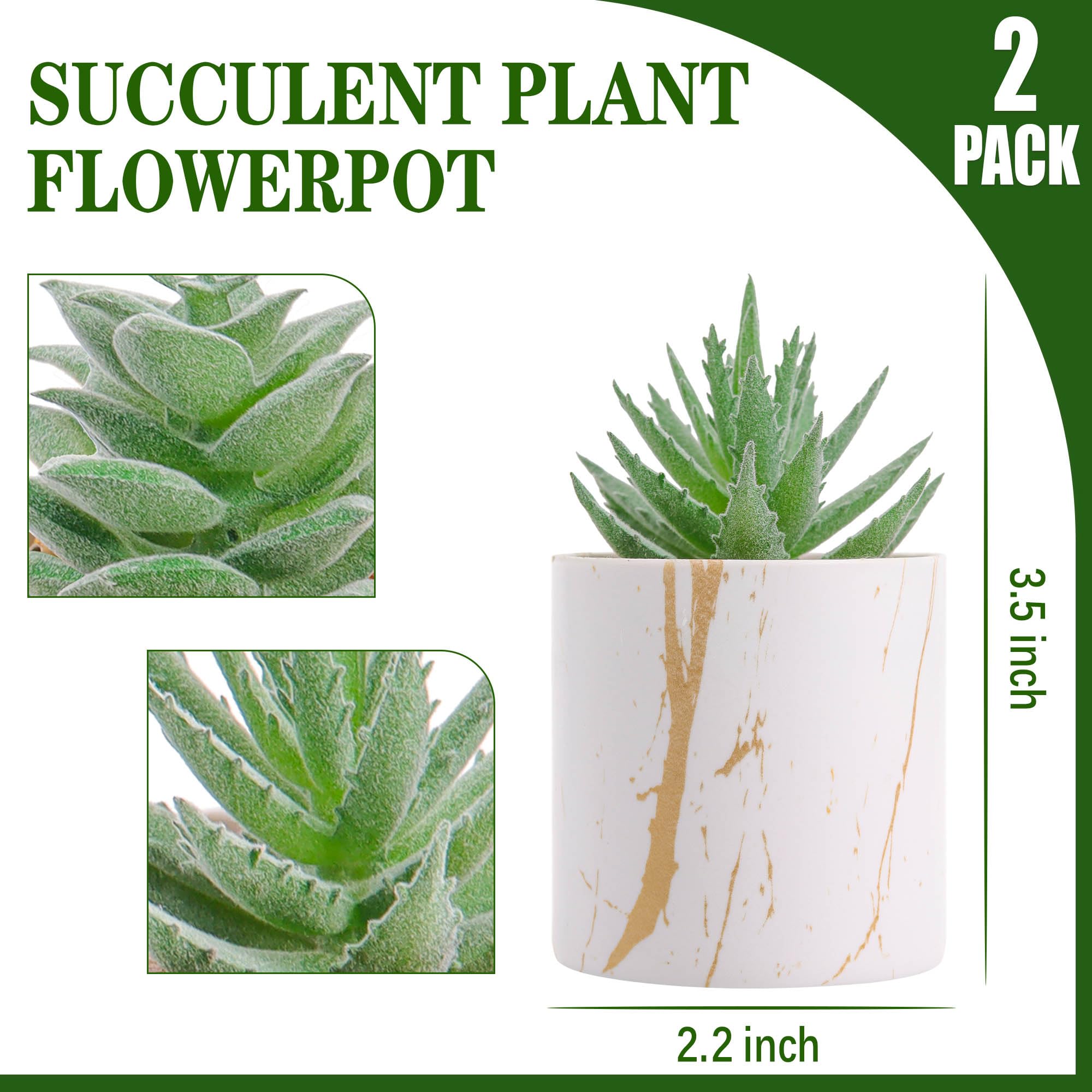 Der Rose Fake Succulents Plants Artificial for Office Desk Accessories for Women Pink Decor