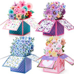 3D Pop-Up Greeting Card with Envelope & Note Card
