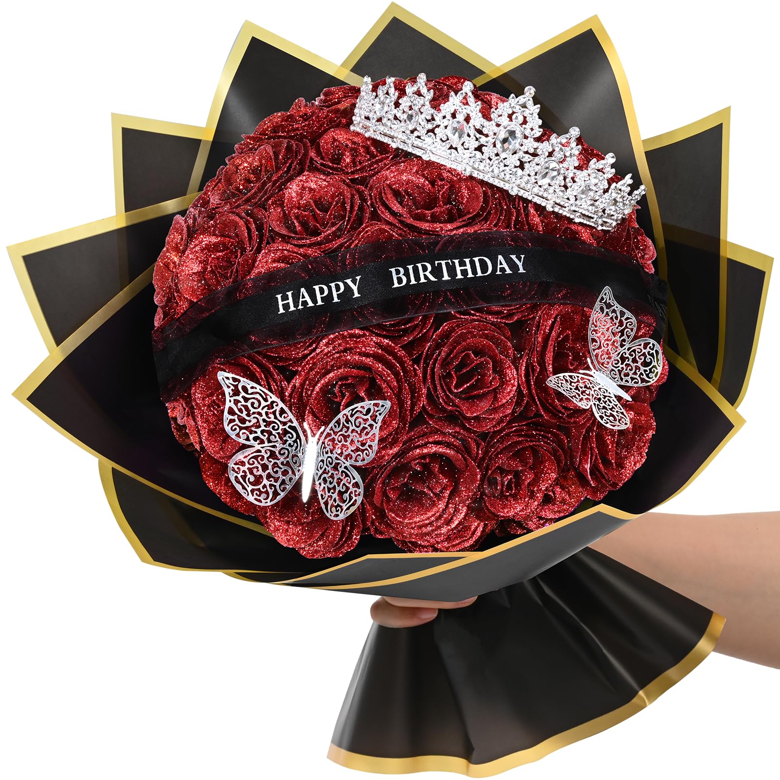 Waipfaru Glitter Roses Bouquet