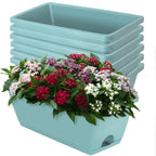17-Inch Rectangular Window Box Planter with Saucer