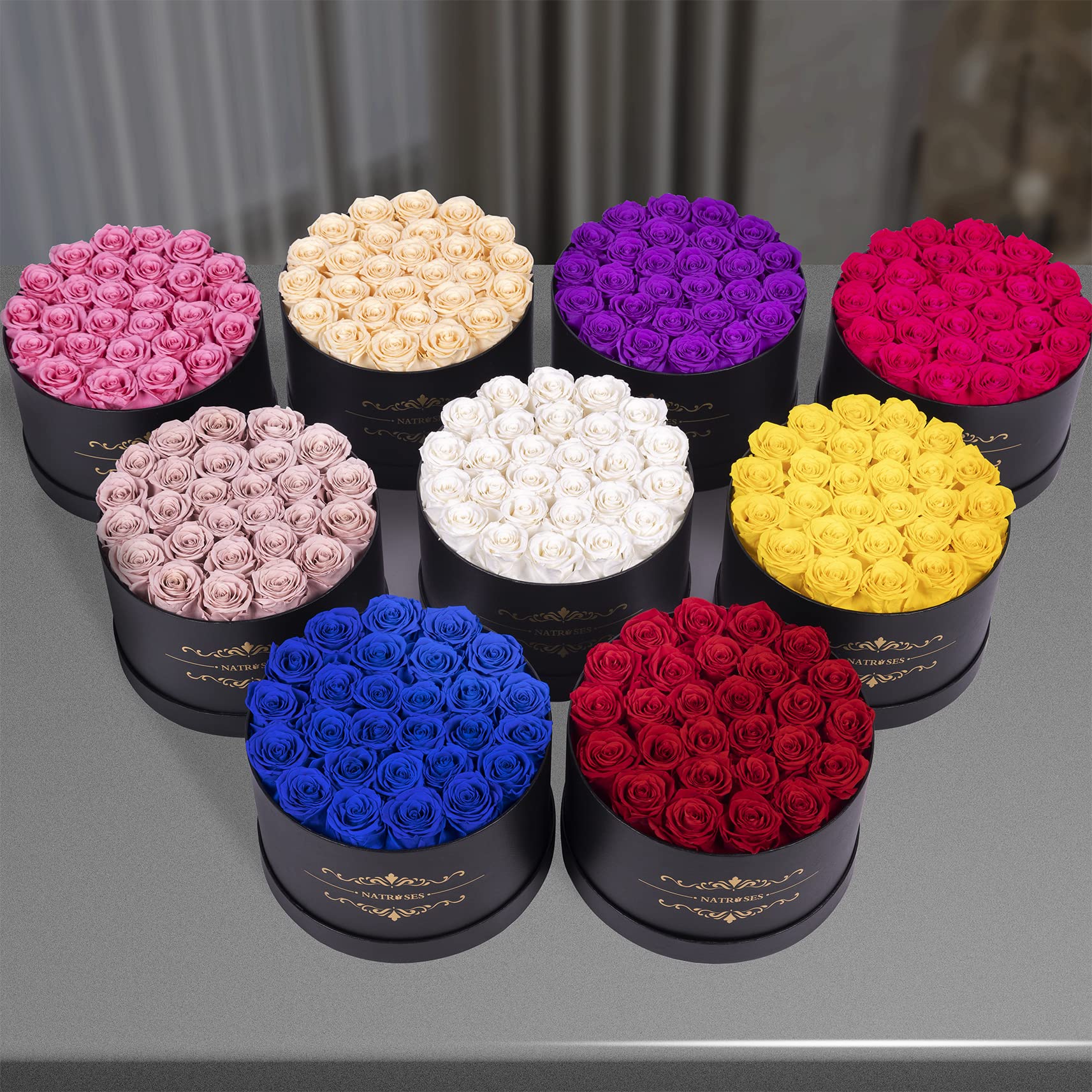 60-Piece Preserved Rose Box Gift