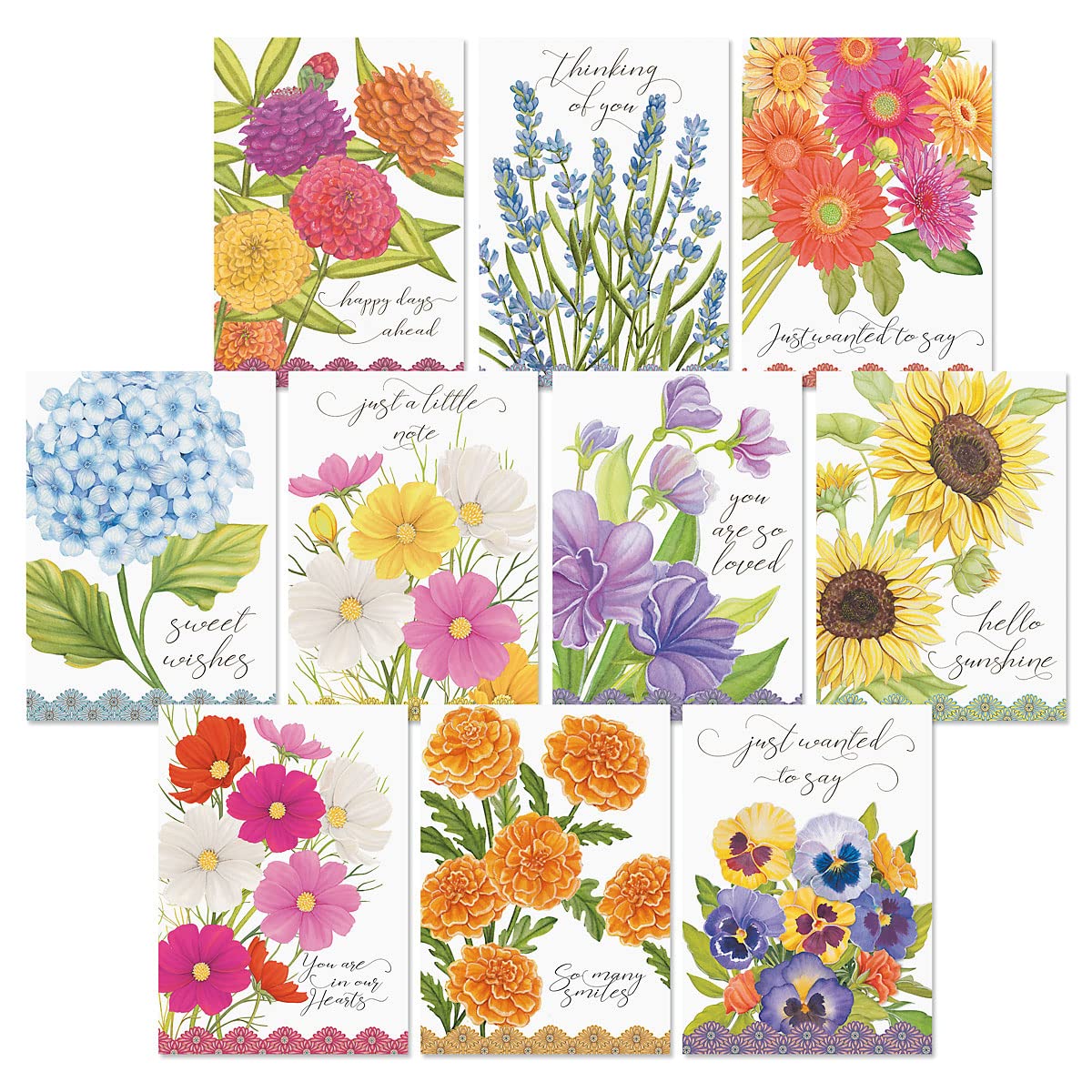 20-Pack Thinking of You Greeting Card Set