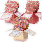 3D Pop-Up Greeting Card with Envelope & Note Card