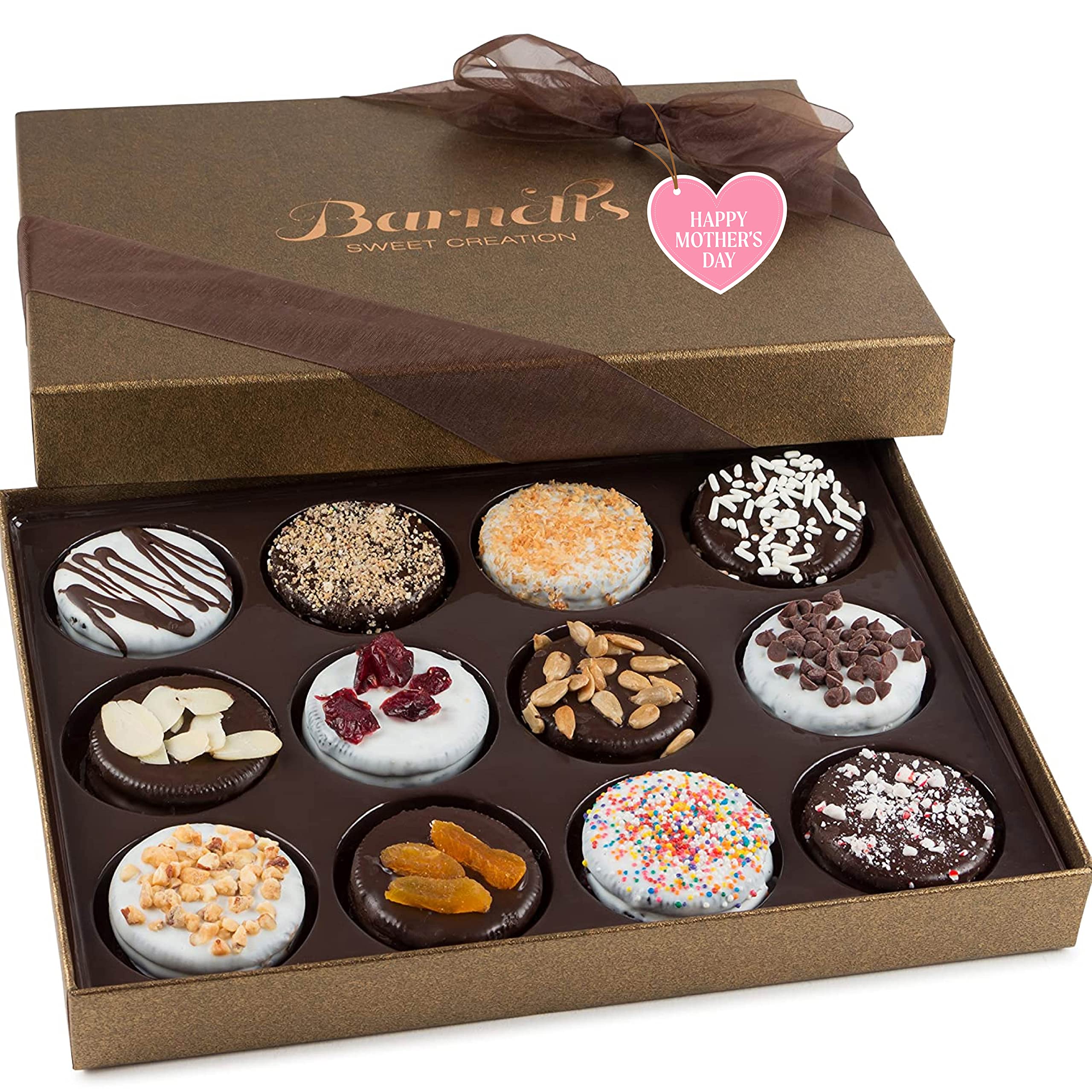 Chocolate Covered Cookie Gift Basket Set